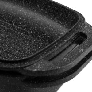 Ceramiczna brytfanna 5.1l z czarną powłoką non-stick, widok z boku