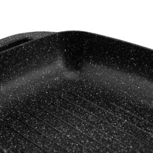 Ceramiczna brytfanna 5.1l z marmurkową powłoką non-stick, widok z boku