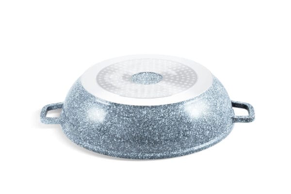 Cedzak z powłoką granitową, średnica 28 cm, z uchwytami, pasujący do garnka na indukcję
