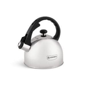 Stalowy czajnik 1.5L z automatycznym gwizdkiem i ergonomicznym uchwytem, marki Edenberg