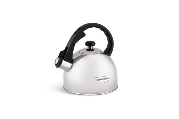 Stalowy czajnik 1.5L z automatycznym gwizdkiem i ergonomicznym uchwytem, marki Edenberg