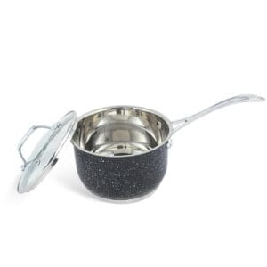 Garnek ze stali nierdzewnej 16 cm z marmurkową powłoką, część zestawu Edenberg EB-4044