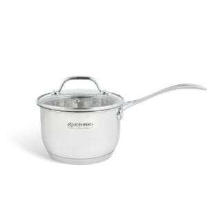 Garnek ze stali nierdzewnej o średnicy 16 cm z pokrywką, część zestawu Edenberg EB-2118
