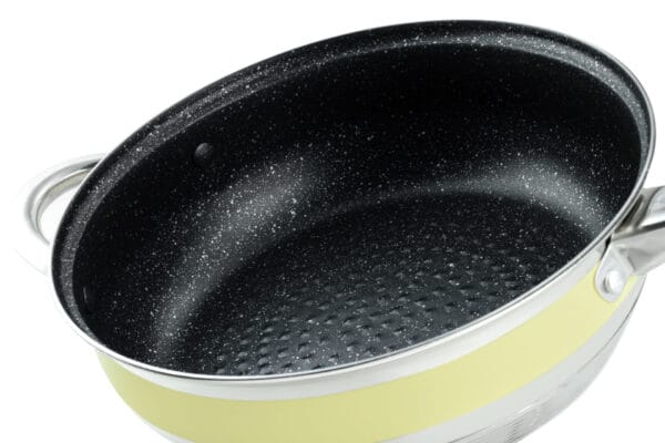 Garnek ze stali nierdzewnej 20 cm z marmurkową powłoką, część zestawu Edenberg EB-9981