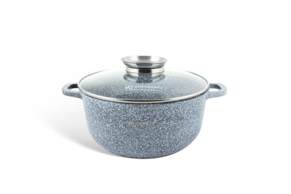 Garnek 4.5 litra z ceramiczno-granitową powłoką, część zestawu Edenberg, widok z boku