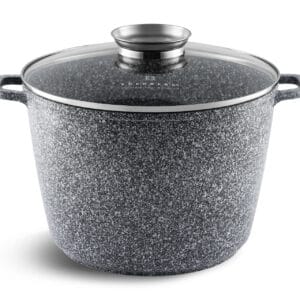 Garnek 6.2l z ceramiczno-granitową powłoką i szklaną pokrywką, część zestawu Edenberg