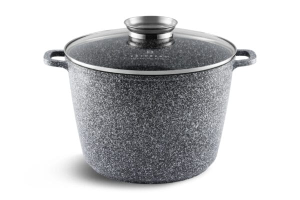 Garnek 6.2l z ceramiczno-granitową powłoką i szklaną pokrywką, część zestawu Edenberg