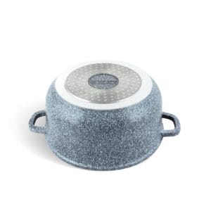 Garnek 6.8 litra z ceramiczno-granitową powłoką i szklaną pokrywką, część zestawu Edenberg
