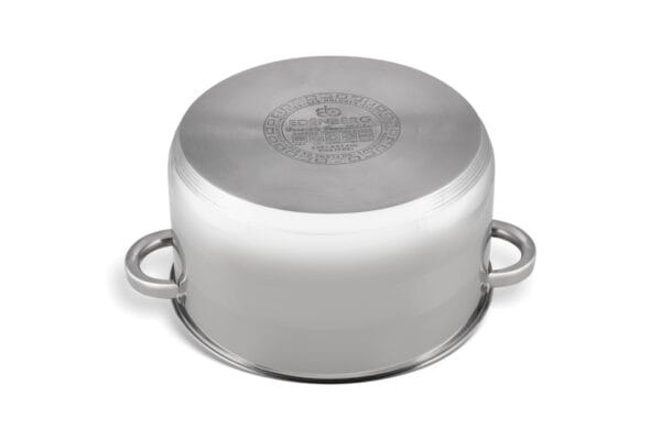 Wysoki garnek 9.5l ze stali nierdzewnej z hartowaną szklaną pokrywką, średnica 28 cm