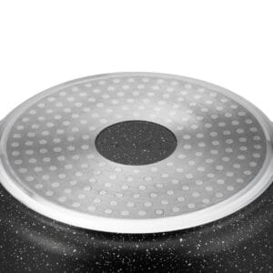 Spód garnka aluminiowego 10l z marmurkową powłoką i antypoślizgowym dnem, średnica 28 cm