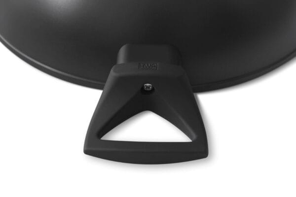 Czarny garnek aluminiowy 20 cm z pokrywką, nieprzywierająca powłoka, uchwyt soft-touch