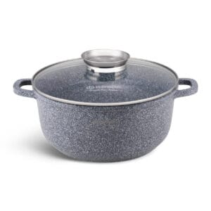 Garnek aluminiowy 3.3 litra z pokrywką i stalowym uchwytem, seria Edenberg EB-8018
