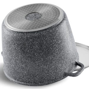 Garnek z powłoką ceramiczno-granitową 6.2l, szklana pokrywka, część zestawu Edenberg