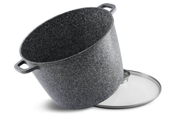 Garnek 6.2l z ceramiczno-granitową powłoką i szklaną pokrywką, część zestawu Edenberg