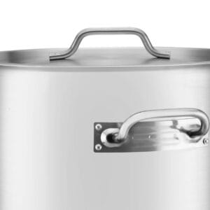 Garnek gastronomiczny 36.7l ze stali nierdzewnej z pokrywką i uchwytami