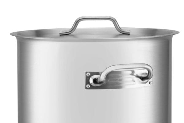 Garnek gastronomiczny 36.7l ze stali nierdzewnej z pokrywką i uchwytami
