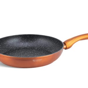 Patelnia ceramiczna 24 cm w kolorze miedzi z nieprzywierającą powłoką, część zestawu garnków z przyborami kuchennymi