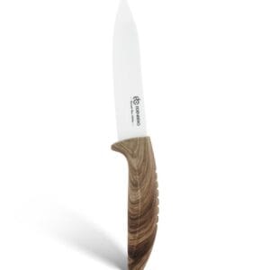 Nóż ceramiczny z brązowym uchwytem, długość ostrza 14 cm, część zestawu Edenberg