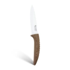 Nóż ceramiczny z brązowym uchwytem, długość ostrza 14 cm, część zestawu Edenberg EB-7751W