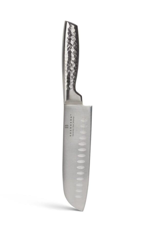 Nóż szefa kuchni ze stali węglowej, 20 cm, z ergonomicznym uchwytem, część zestawu Edenberg ze stojakiem