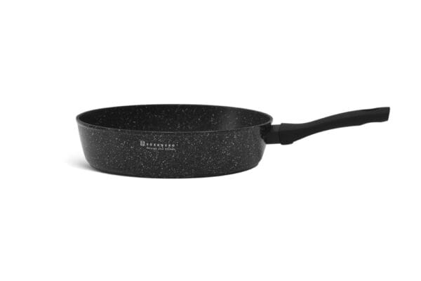 Patelnia ceramiczna 20 cm z pokrywką, marmurkowa powłoka nieprzywierająca