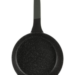 Czarna patelnia ceramiczna 24 cm z nieprzywierającą powłoką, część zestawu garnków na indukcję Edenberg