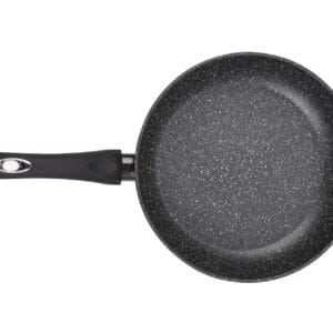 Czarna patelnia ceramiczna 28 cm z nieprzywierającą powłoką, część zestawu na indukcję Edenberg