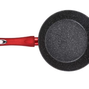 Czerwona patelnia ceramiczna 28 cm z nieprzywierającą powłoką, część zestawu garnków i patelni 6.66l