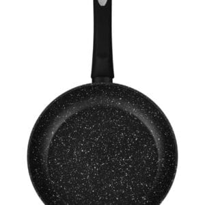 Patelnia ceramiczna 28 cm z zestawu Edenberg, czarna, z marmurkową powłoką i uchwytem antypoślizgowym