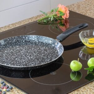 Patelnia ceramiczna do naleśników 28 cm z nieprzywierającą powłoką i uchwytem antypoślizgowym