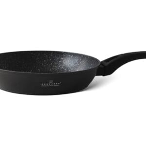 Czarna patelnia granitowa 24 cm z marmurową powłoką nieprzywierającą, marki Edenberg