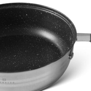 Patelnia ze stali nierdzewnej 28 cm z nieprzywierającą powłoką, część zestawu Edenberg EB-4080