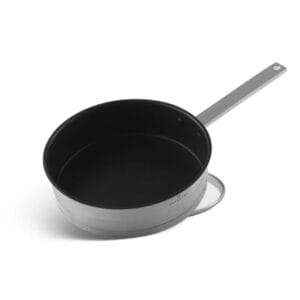 Patelnia ze stali nierdzewnej 24 cm z powłoką teflonową, część zestawu Edenberg EB-2401