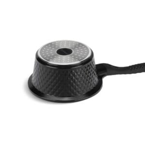 Czarny rondel 1.3L z pokrywką, ceramiczna powłoka, część zestawu Edenberg
