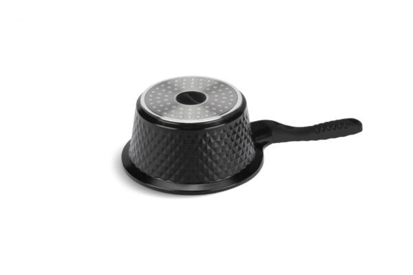 Czarny rondel 1.3L z pokrywką, ceramiczna powłoka, część zestawu Edenberg