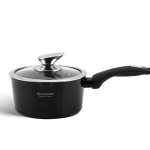 Rondel 16 cm z pokrywką, część zestawu garnków marmurkowych Edenberg EB-5613 na indukcję
