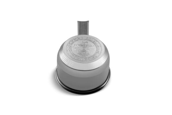 Mały rondel ze stali nierdzewnej 0.6l z szklaną pokrywką, średnica 12 cm