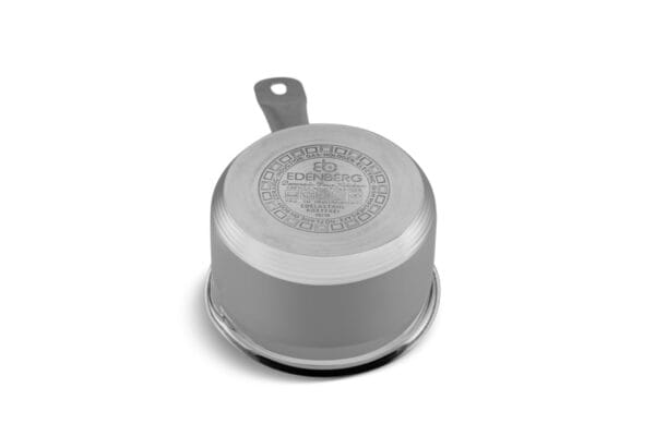 Rondel ze stali nierdzewnej 0.8l z szklaną pokrywką, średnica 12 cm