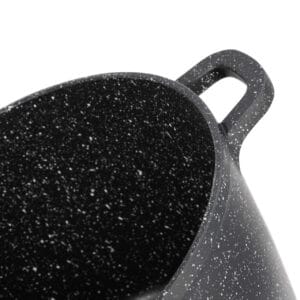 Rondel aluminiowy 6.2l z marmurkową powłoką non-stick, kompatybilny z indukcją