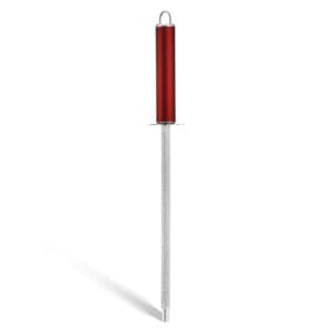 Ostrzałka do noży ze stali z czerwonym ergonomicznym uchwytem, część zestawu Edenberg EB-940