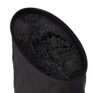 Czarny stojak na noże Edenberg 22 cm z wkładką z pianki PET, elegancki organizer kuchenny