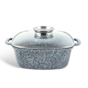 6-częściowy zestaw garnków Edenberg z granitową powłoką, rozmiary 20cm, 24cm, 28cm, model EB-8030