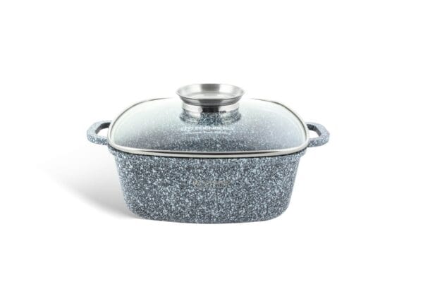6-częściowy zestaw garnków Edenberg z granitową powłoką, rozmiary 20cm, 24cm, 28cm, model EB-8030