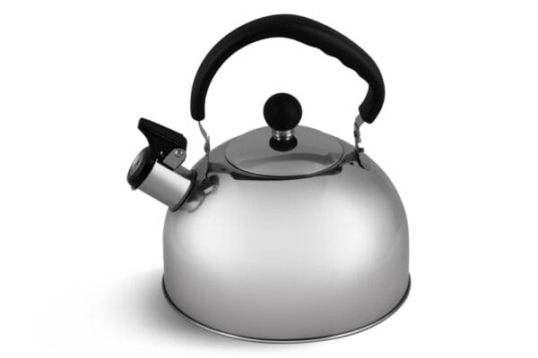Czajnik z gwizdkiem 2.0L Edenberg wykonany ze stali nierdzewnej, z automatycznym gwizdkiem i ergonomicznym uchwytem, idealny do kuchni gazowych i indukcyjnych.